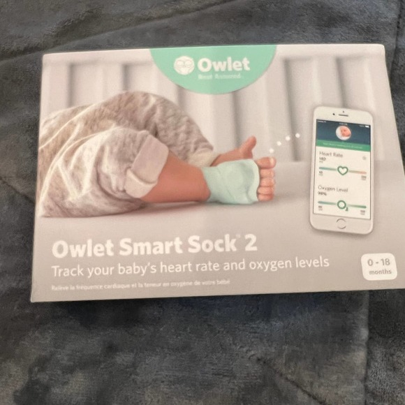 Owlet Accessories Owlet Smart Sock 2 Monitors Baby Heart Rate And